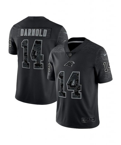 Men's Sam Darnold Black Carolina Panthers RFLCTV Limited Jersey $93.60 Jersey