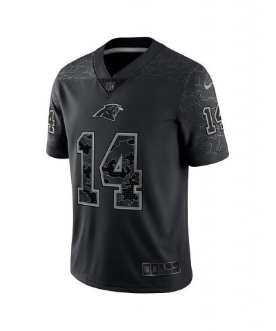 Men's Sam Darnold Black Carolina Panthers RFLCTV Limited Jersey $93.60 Jersey