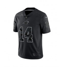 Men's Sam Darnold Black Carolina Panthers RFLCTV Limited Jersey $93.60 Jersey