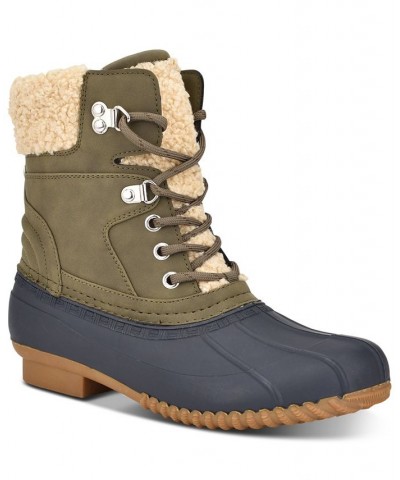 Women's Rainah Duck Booties Blue $26.46 Shoes