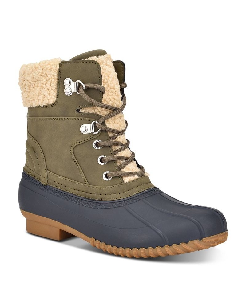 Women's Rainah Duck Booties Blue $26.46 Shoes