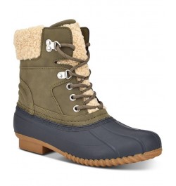 Women's Rainah Duck Booties Blue $26.46 Shoes