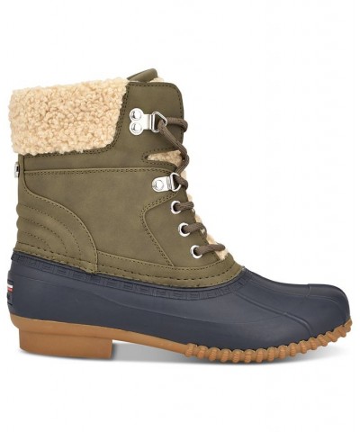 Women's Rainah Duck Booties Blue $26.46 Shoes