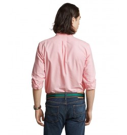 Men's Classic Fit Long Sleeve Oxford Shirt Pink $51.30 Shirts