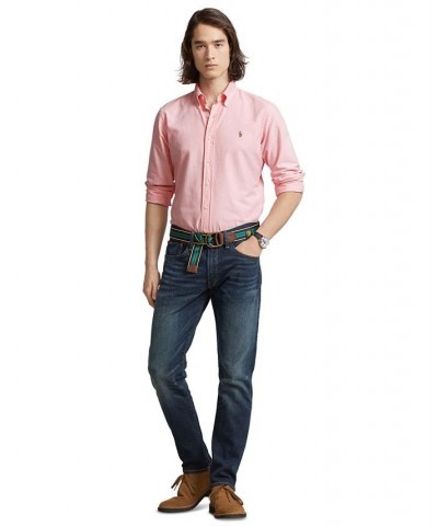 Men's Classic Fit Long Sleeve Oxford Shirt Pink $51.30 Shirts