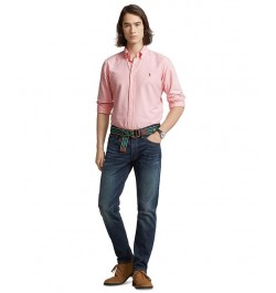 Men's Classic Fit Long Sleeve Oxford Shirt Pink $51.30 Shirts