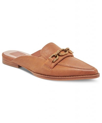 Women's Sidon Mule Loafer Flats Brown $44.80 Shoes