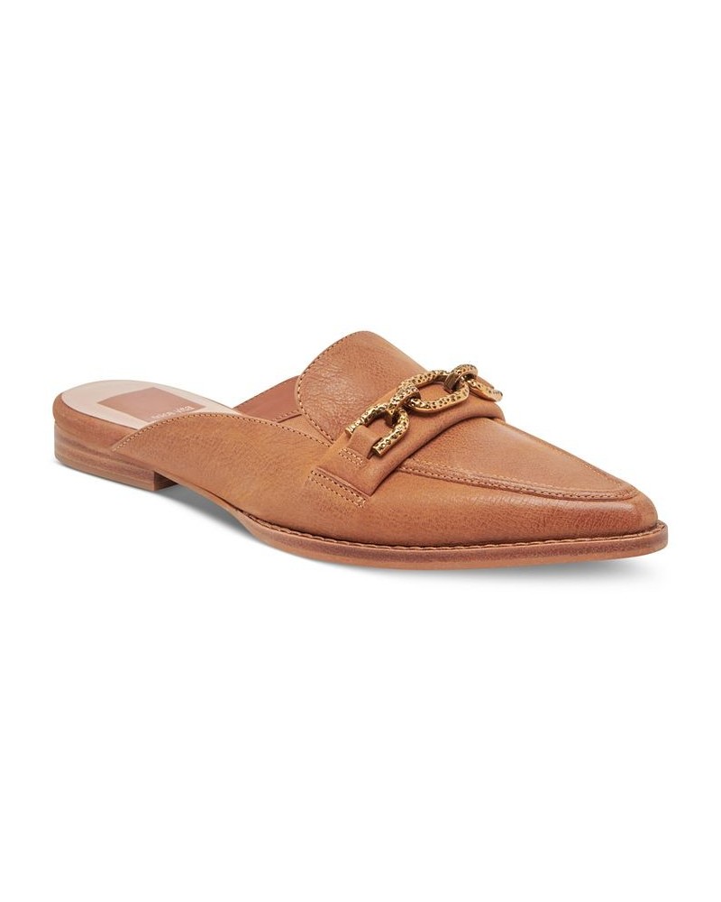 Women's Sidon Mule Loafer Flats Brown $44.80 Shoes