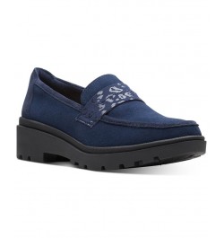 Women's Calla Ease Slip-On Loafer Flats Blue $45.78 Shoes