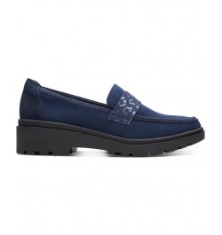 Women's Calla Ease Slip-On Loafer Flats Blue $45.78 Shoes