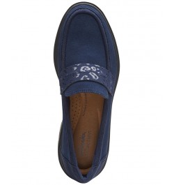 Women's Calla Ease Slip-On Loafer Flats Blue $45.78 Shoes