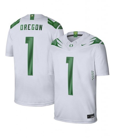 Men's 1 White Oregon Ducks Game Jersey $52.90 Jersey