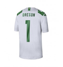 Men's 1 White Oregon Ducks Game Jersey $52.90 Jersey