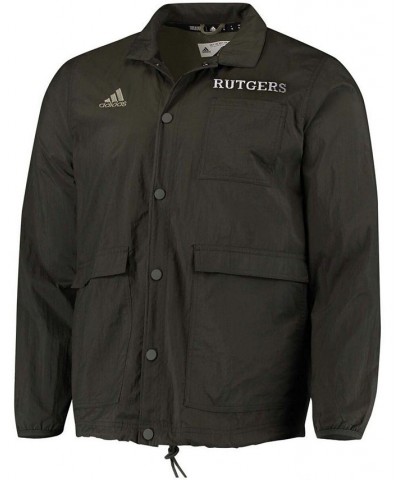 Men's Olive Rutgers Scarlet Knights Salute To Service Full-Snap Jacket $37.95 Jackets