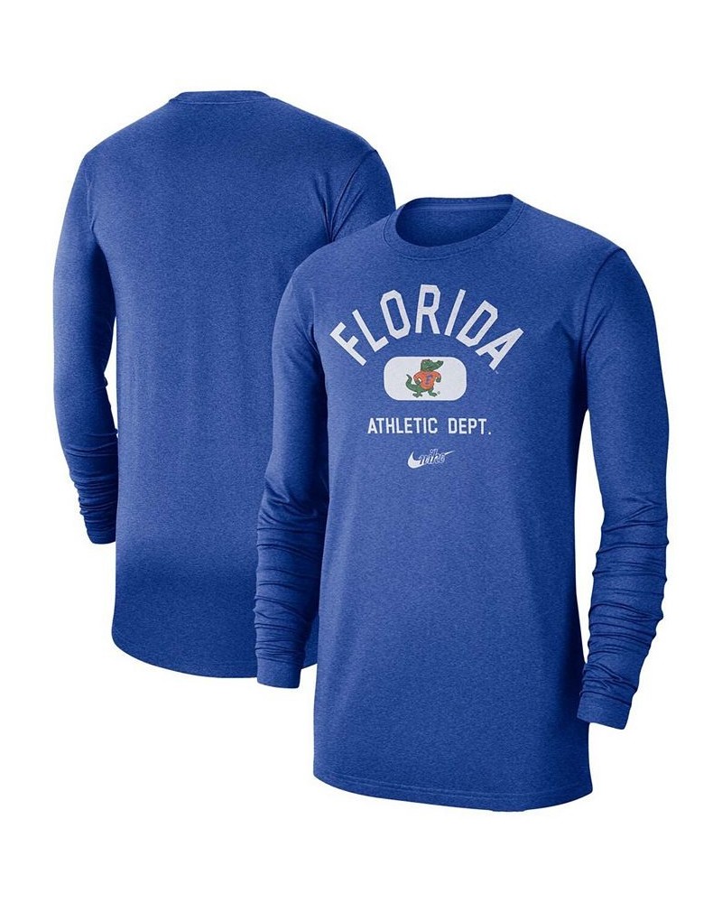 Men's Royal Florida Gators Textured Long Sleeve T-shirt $16.92 T-Shirts