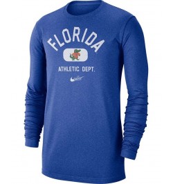 Men's Royal Florida Gators Textured Long Sleeve T-shirt $16.92 T-Shirts