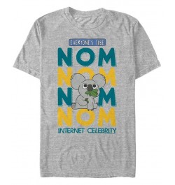 Men's We Bare Bears Nom Nom internet Celebrity Short Sleeve T- shirt Gray $16.10 T-Shirts