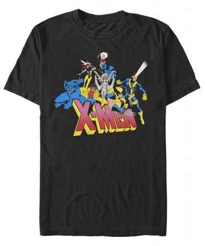 Men's X Men Group Short Sleeve Crew T-shirt Black $16.10 T-Shirts