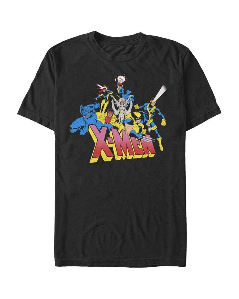 Men's X Men Group Short Sleeve Crew T-shirt Black $16.10 T-Shirts