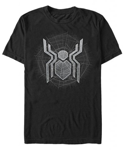 Marvel Men's Spider-Man Webbed Spider-Man Logo Short Sleeve T-Shirt Black $15.40 T-Shirts