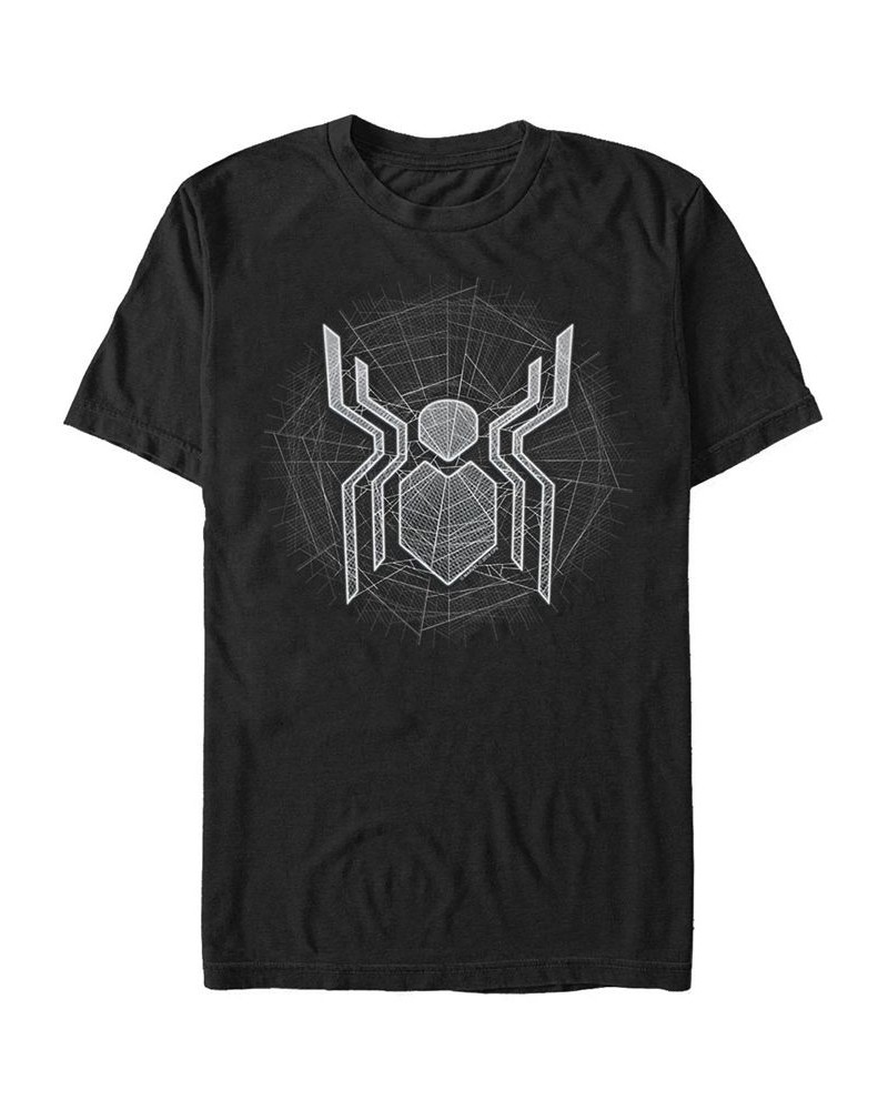 Marvel Men's Spider-Man Webbed Spider-Man Logo Short Sleeve T-Shirt Black $15.40 T-Shirts