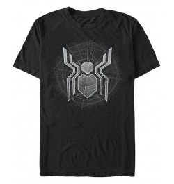 Marvel Men's Spider-Man Webbed Spider-Man Logo Short Sleeve T-Shirt Black $15.40 T-Shirts