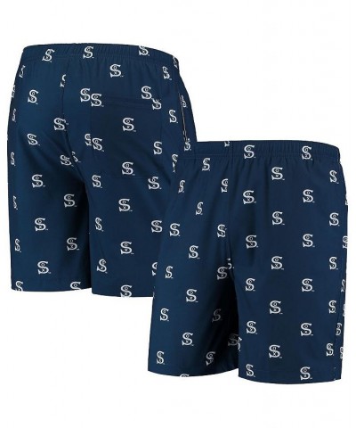 Men's Navy Chicago White Sox Cooperstown Collection Mini Logo Swim Shorts $29.14 Swimsuits