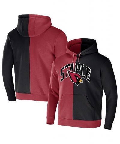 Men's NFL X Staple Cardinal, Black Arizona Cardinals Split Logo Pullover Hoodie $27.06 Sweatshirt