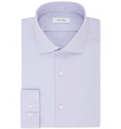 Calvin Klein Men's STEEL Slim-Fit Non-Iron Stretch Performance Dress Shirt Purple $20.06 Dress Shirts