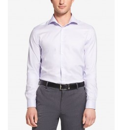 Calvin Klein Men's STEEL Slim-Fit Non-Iron Stretch Performance Dress Shirt Purple $20.06 Dress Shirts