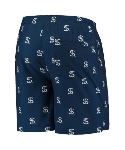 Men's Navy Chicago White Sox Cooperstown Collection Mini Logo Swim Shorts $29.14 Swimsuits