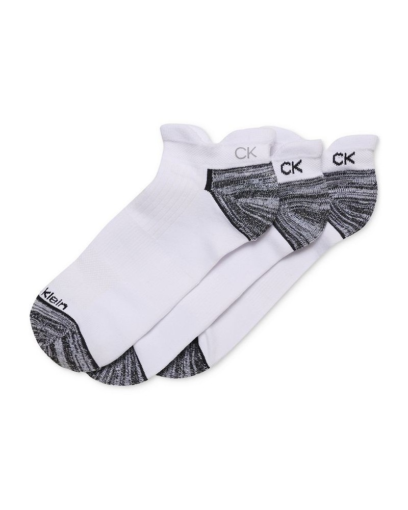 Men's Reflective Logo Zoned Cushion Socks, 3-Pack White $10.29 Socks