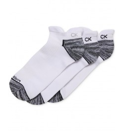 Men's Reflective Logo Zoned Cushion Socks, 3-Pack White $10.29 Socks