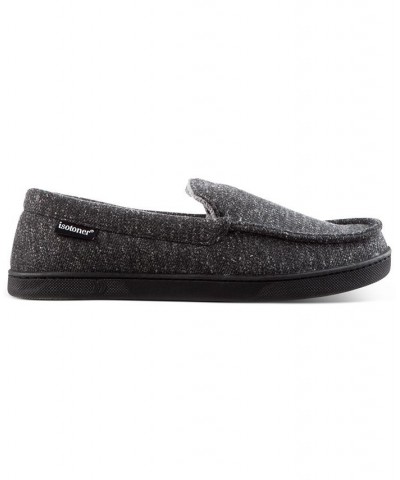 Men's Preston Heather Knit Moccasin Slippers Gray $14.87 Shoes