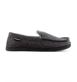 Men's Preston Heather Knit Moccasin Slippers Gray $14.87 Shoes