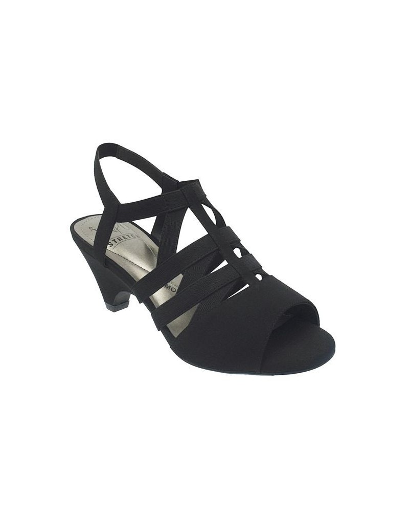 Women's Edalyn Stretch Sandal with Memory Foam Black $33.60 Shoes