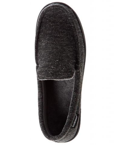 Men's Preston Heather Knit Moccasin Slippers Gray $14.87 Shoes