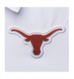 Men's White and Burnt Orange Texas Longhorns Half-Zip Lightweight Coaches Jacket $45.89 Jackets