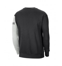 Men's Black, Heather Gray Phoenix Suns Courtside Versus Force & Flight Pullover Sweatshirt $36.90 Sweatshirt