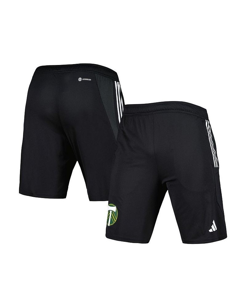 Men's Black Portland Timbers 2023 On-Field AEROREADY Training Shorts $35.39 Shorts