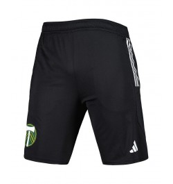 Men's Black Portland Timbers 2023 On-Field AEROREADY Training Shorts $35.39 Shorts