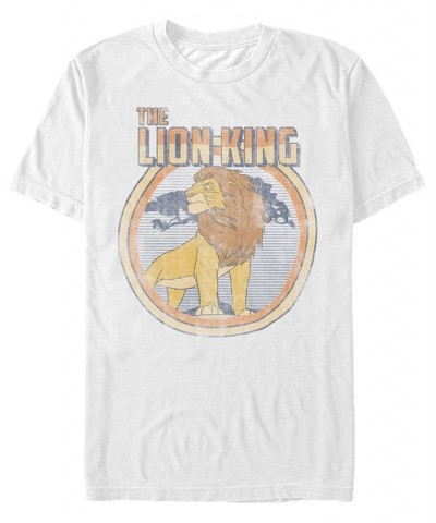 Disney Men's Lion King Classic Simba Short Sleeve T-Shirt White $18.89 T-Shirts