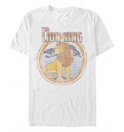 Disney Men's Lion King Classic Simba Short Sleeve T-Shirt White $18.89 T-Shirts