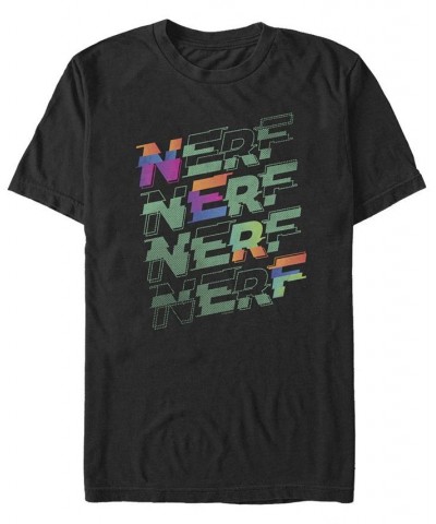 Men's Nerf Stack Short Sleeve Crew T-shirt Black $17.50 T-Shirts