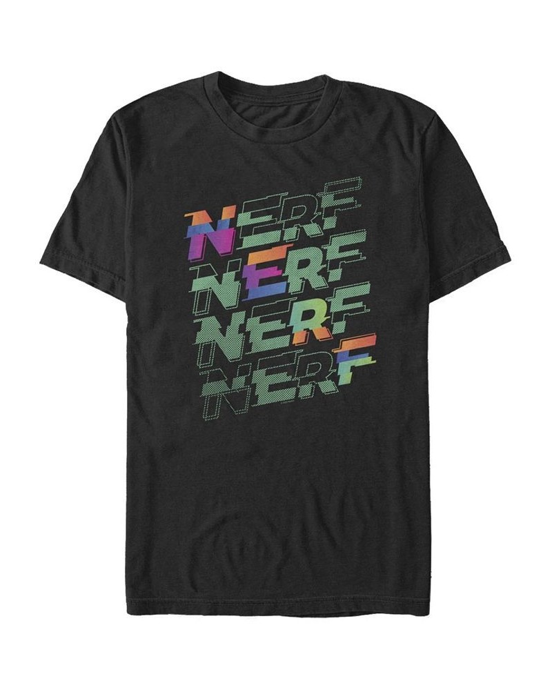 Men's Nerf Stack Short Sleeve Crew T-shirt Black $17.50 T-Shirts