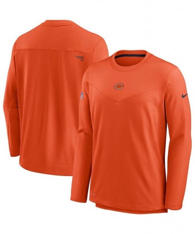 Men's Orange Chicago Bears Sideline Team Performance Pullover Sweatshirt $34.31 Sweatshirt