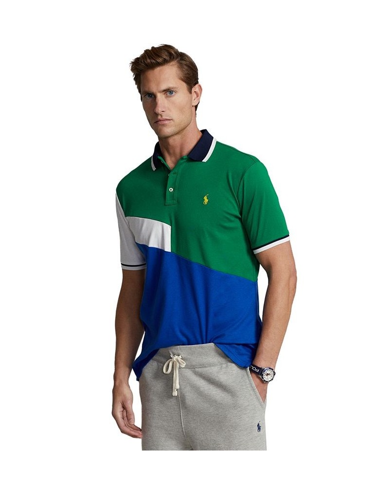 Men's Classic-Fit Soft Cotton Polo Blue $67.50 Polo Shirts