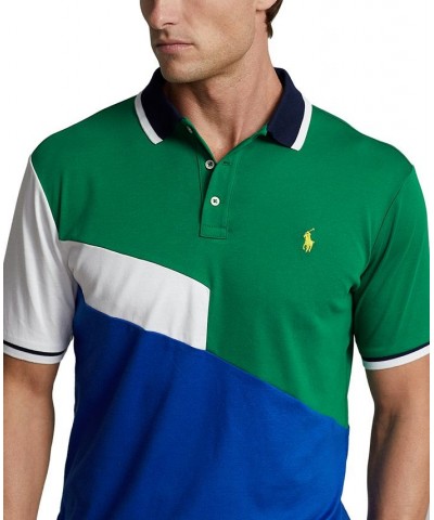 Men's Classic-Fit Soft Cotton Polo Blue $67.50 Polo Shirts