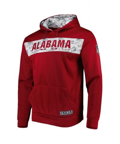 Men's Crimson Alabama Crimson Tide OHT Military-Inspired Appreciation Team Color Pullover Hoodie $34.30 Sweatshirt