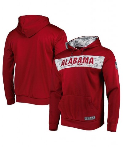 Men's Crimson Alabama Crimson Tide OHT Military-Inspired Appreciation Team Color Pullover Hoodie $34.30 Sweatshirt